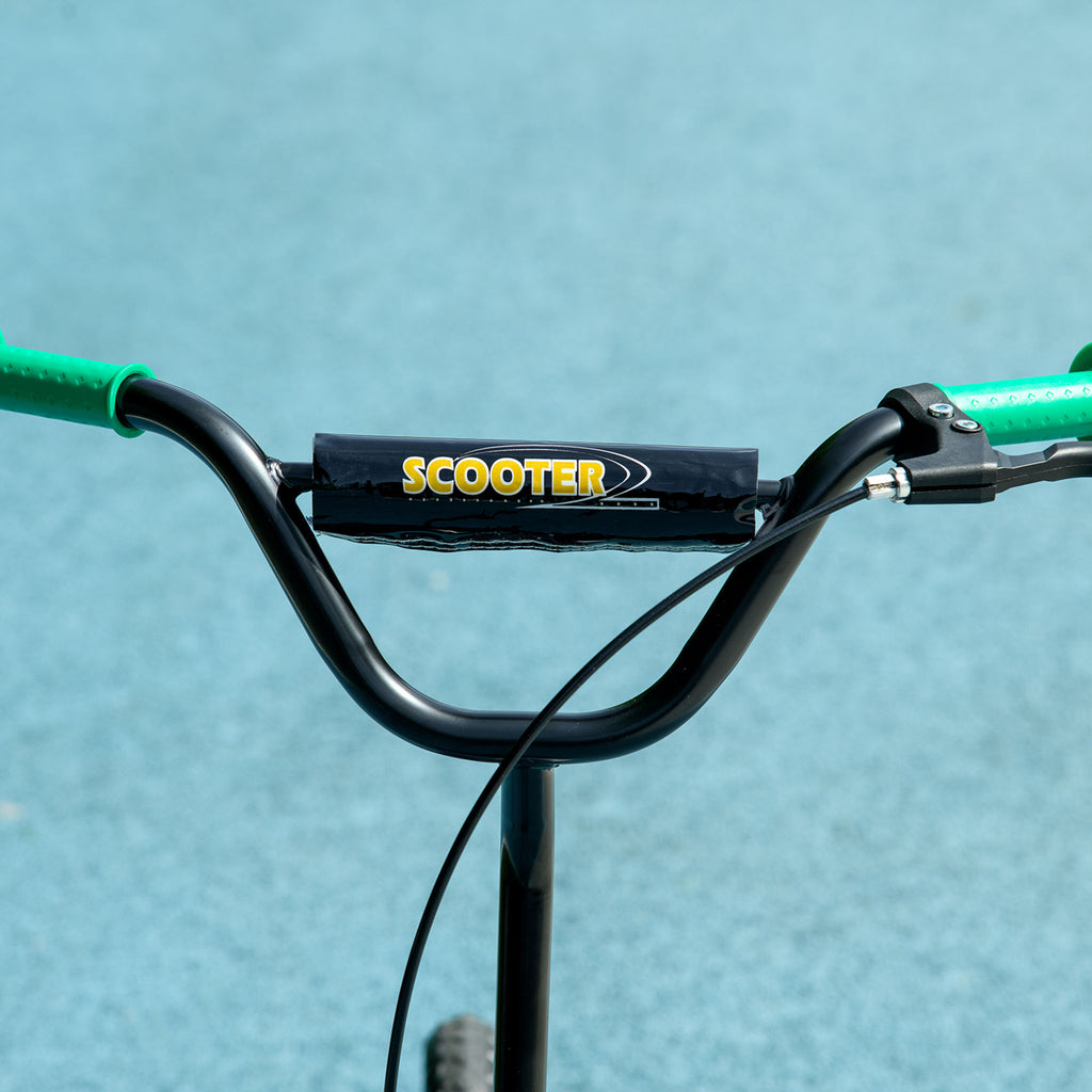 AIYAPLAY Trottinette patinette scooter Kinder große Räder von 6 bis 12 Jahren höhenverstellbar Hinterradbremse Ständer grün