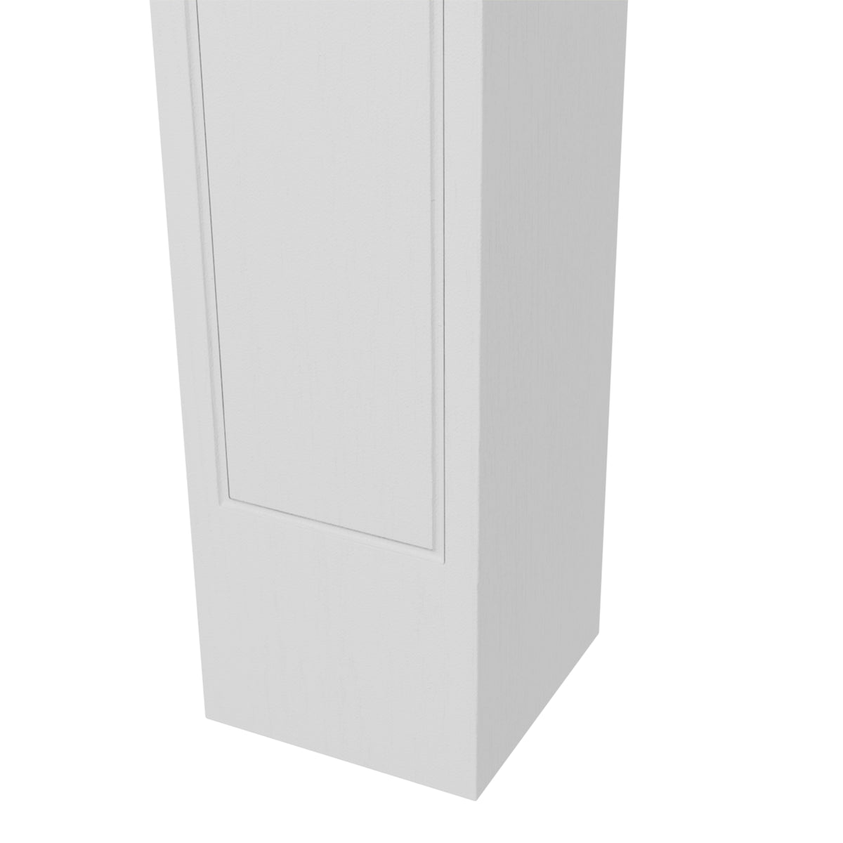 HOMCOM Kaminmantel Rahmen dekorativ für elektrischen Kamin 101 x 19 x 100 cm weißes Holz