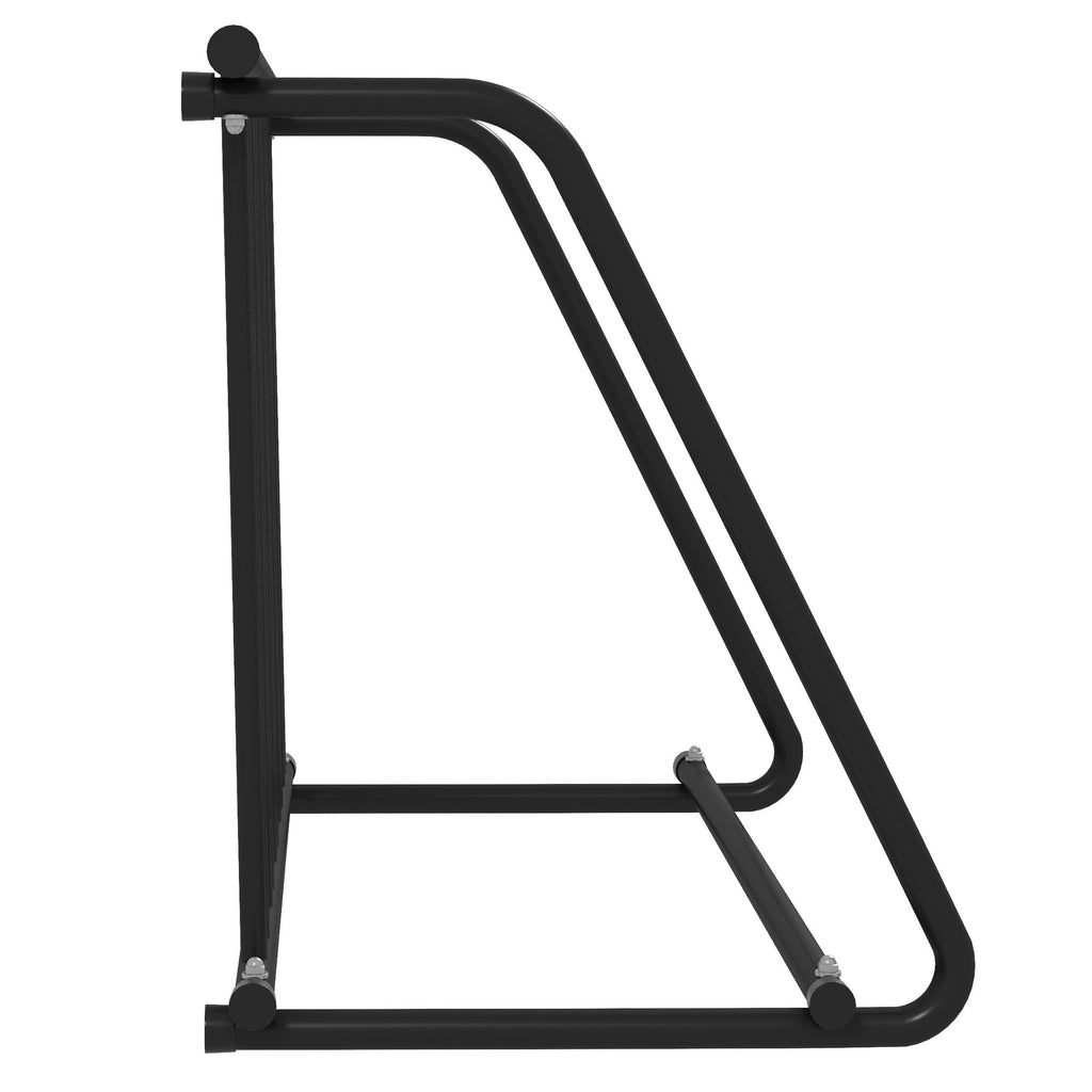 DURHAND Fahrradständer für 3 Fahrräder, wetterbeständig, zusätzliche Halterung, 114 x 58 x 75 cm, Schwarz