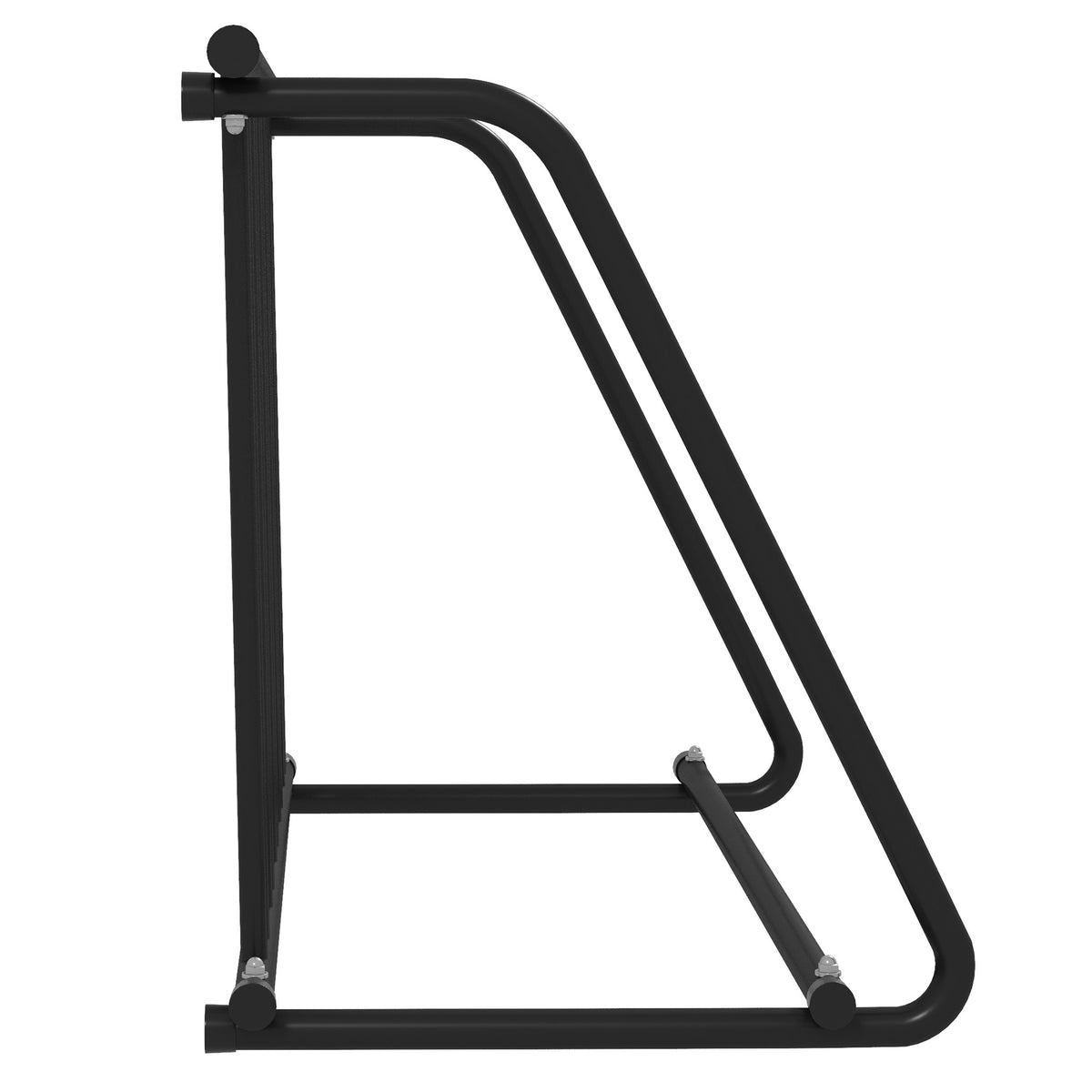 DURHAND Fahrradständer für 3 Fahrräder, wetterbeständig, zusätzliche Halterung, 114 x 58 x 75 cm, Schwarz