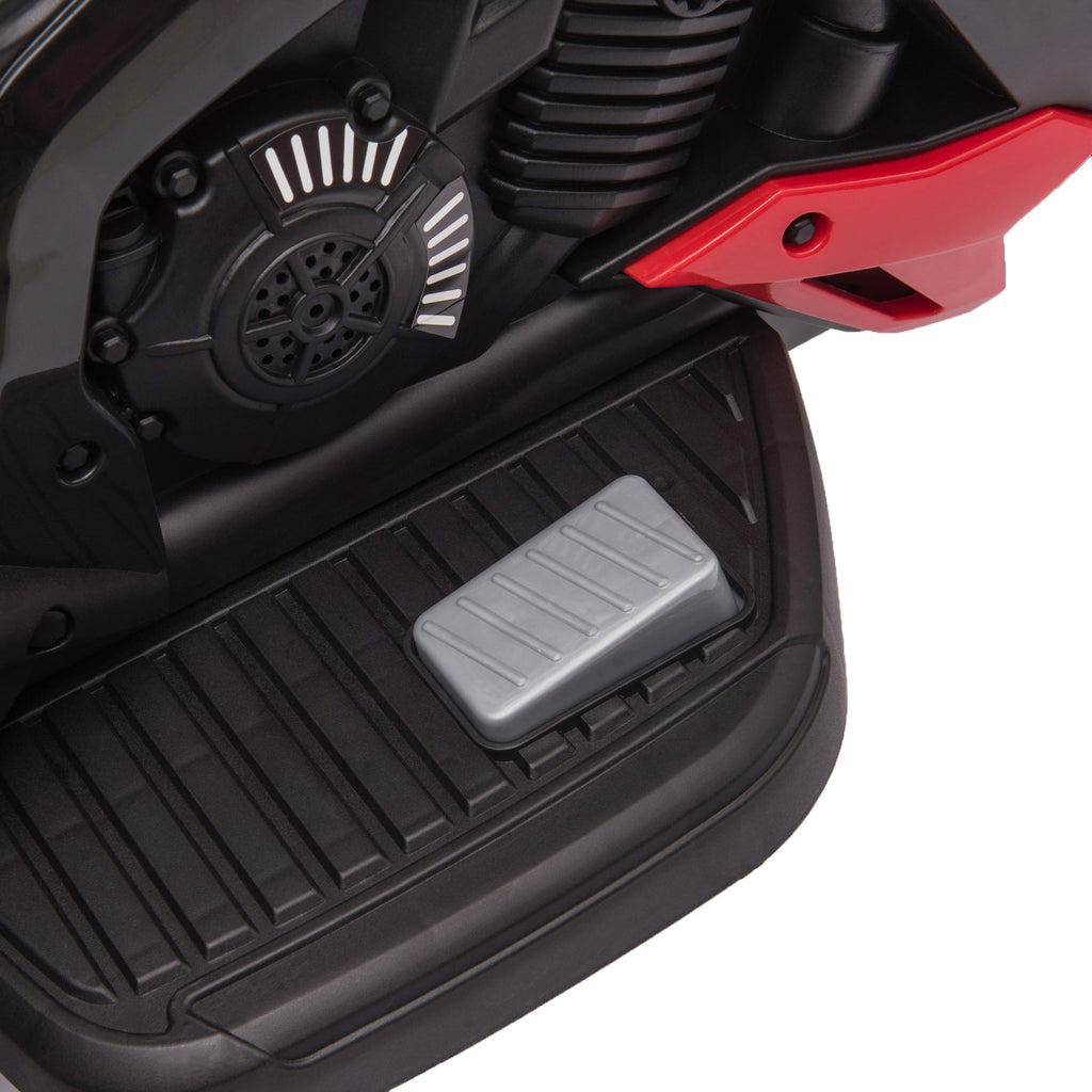 HOMCOM Elektro-Kindermotorrad für Kinder 37-95 Monate Rot+Weiß