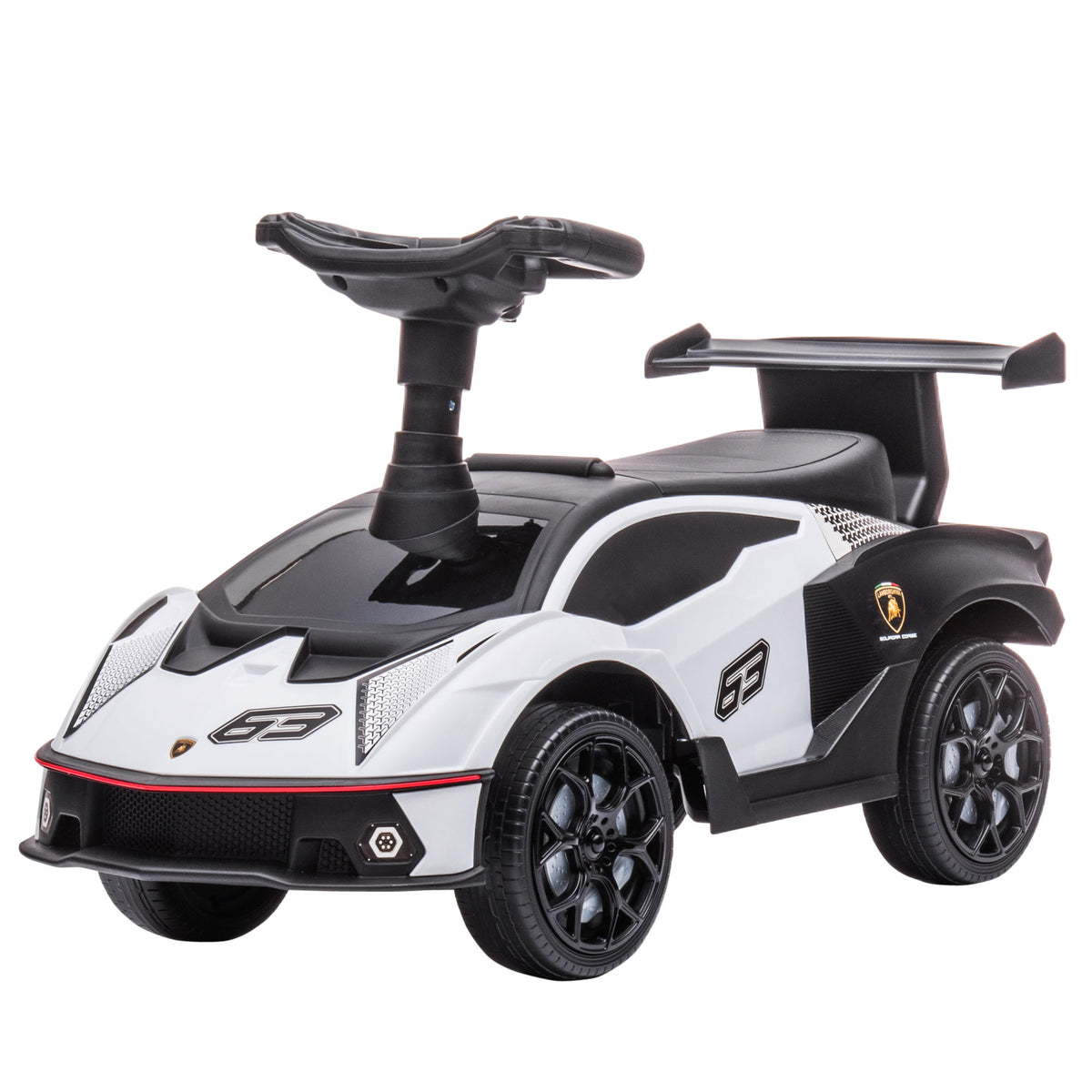 AIYAPLAY Rutscher Lamborghini-lizenziert, Rutscherauto mit Soundeffekten, Kippschutz, 67 cm x 28 x 38 cm