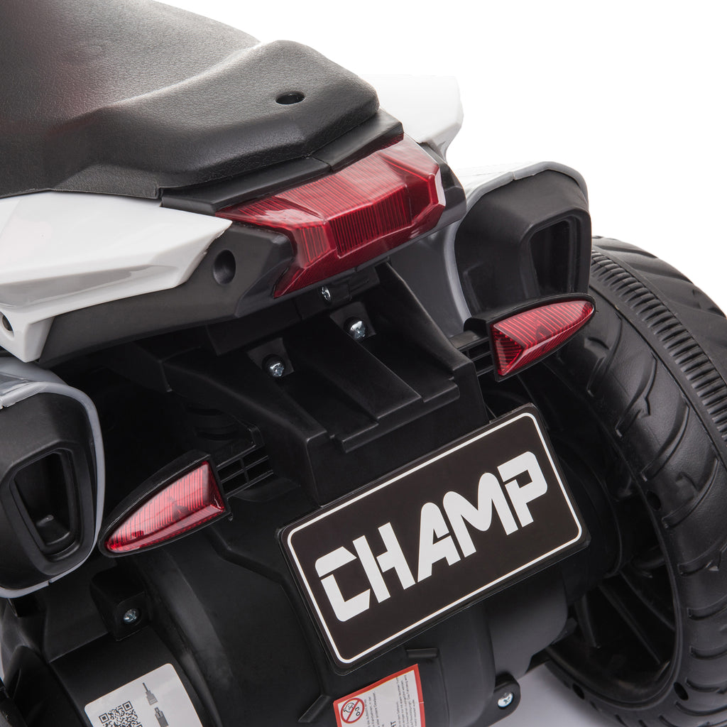 HOMCOM Elektro-Kindermotorrad für Kinder 37-95 Monate Rot+Weiß
