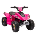 HOMCOM Elektrisches Quad für Kinder 18-36 Monate batteriebetrieben 6V Mit Vorwärts- und Rückwärtsgang 72 x 40 x 45,5 cm rosa