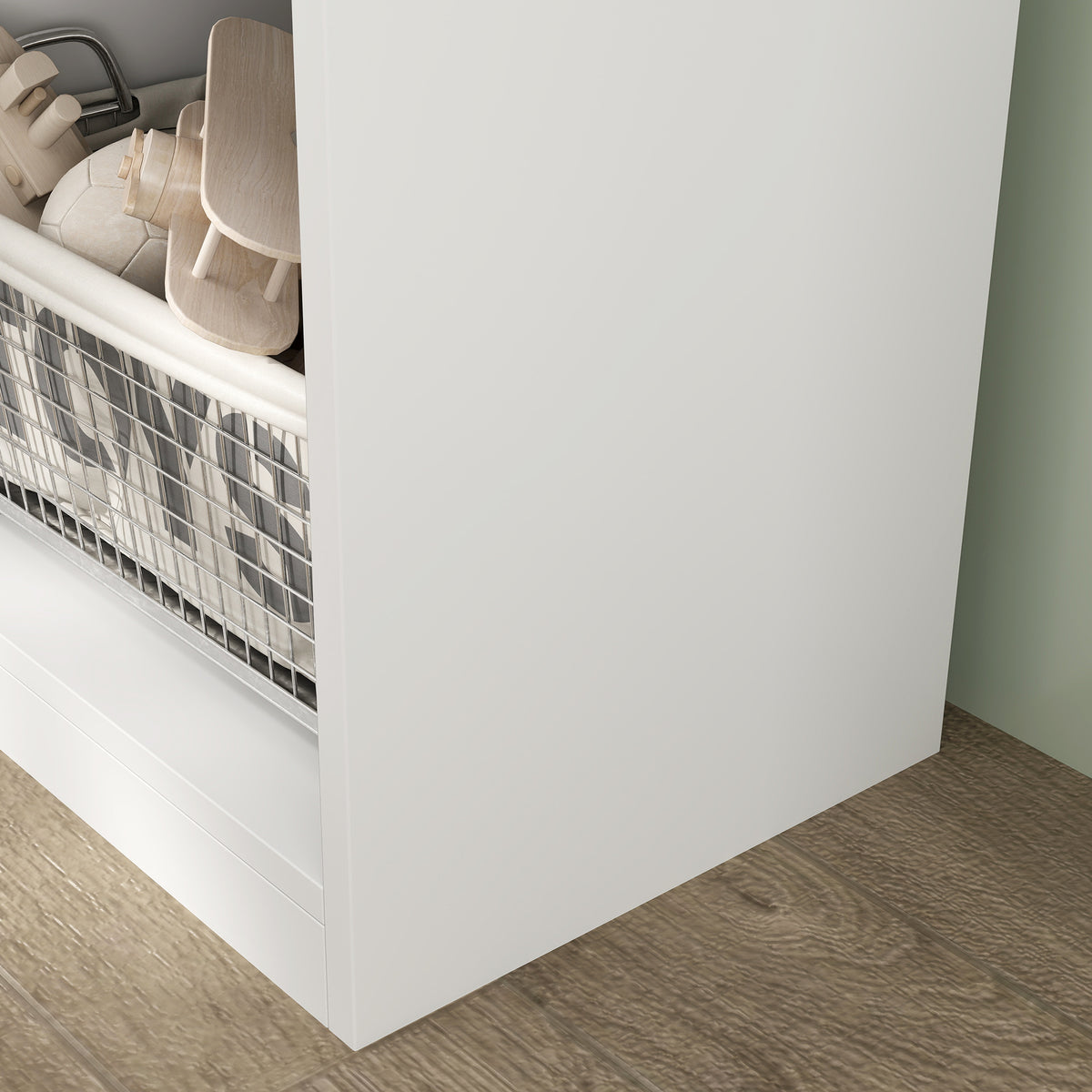 AIYAPLAY Kinderbücherregal mit 3 Ebenen niedliches Wolken-Design für Kinderzimmer Leseecke weiß