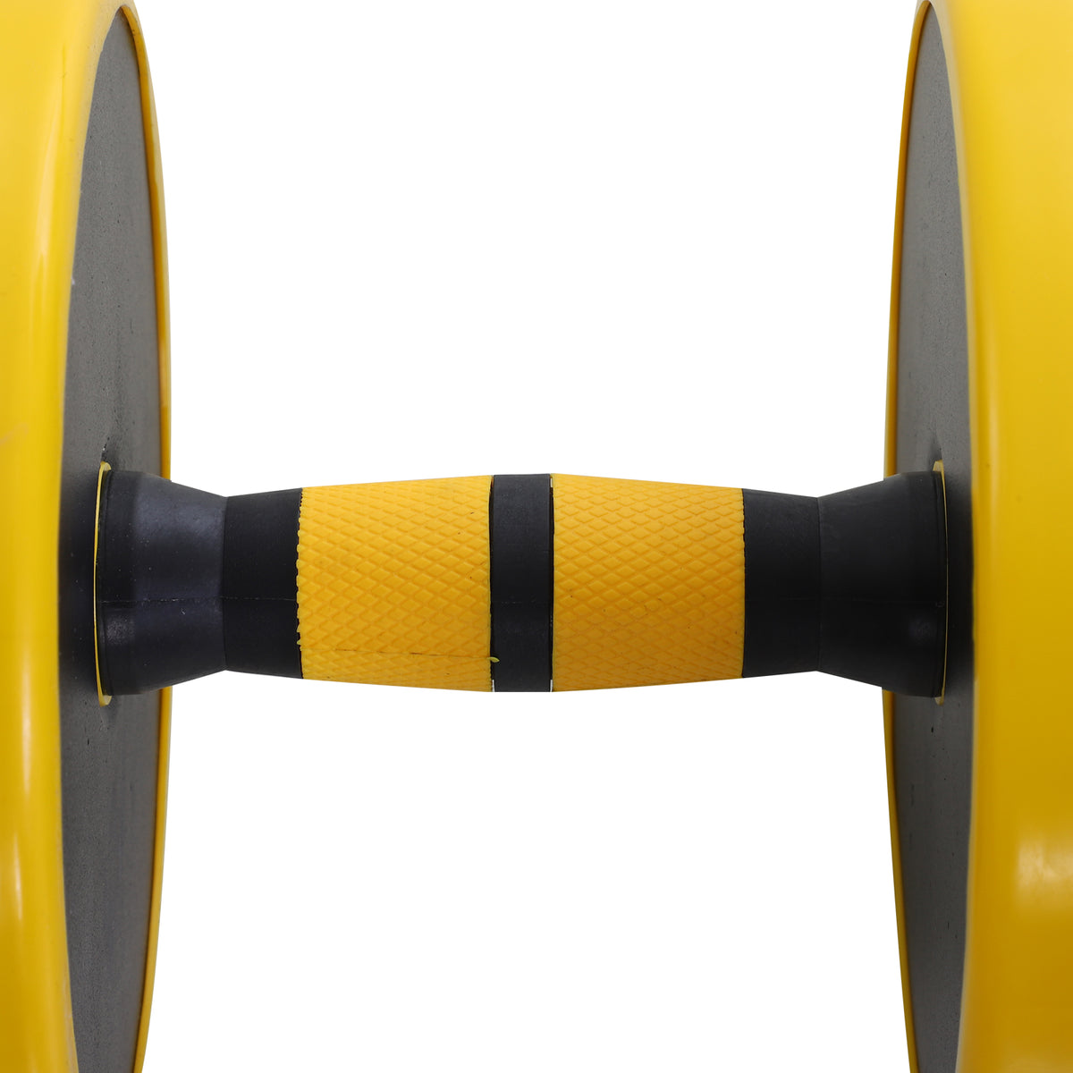 HOMCOM 25 kg Hantel & Langhantel,Einstellbare ergonomische 3-in-1 Hantelset,12 × Platten,2 × Kurze Stöcke,1 × Langer Stock,Gelb+Schwarz