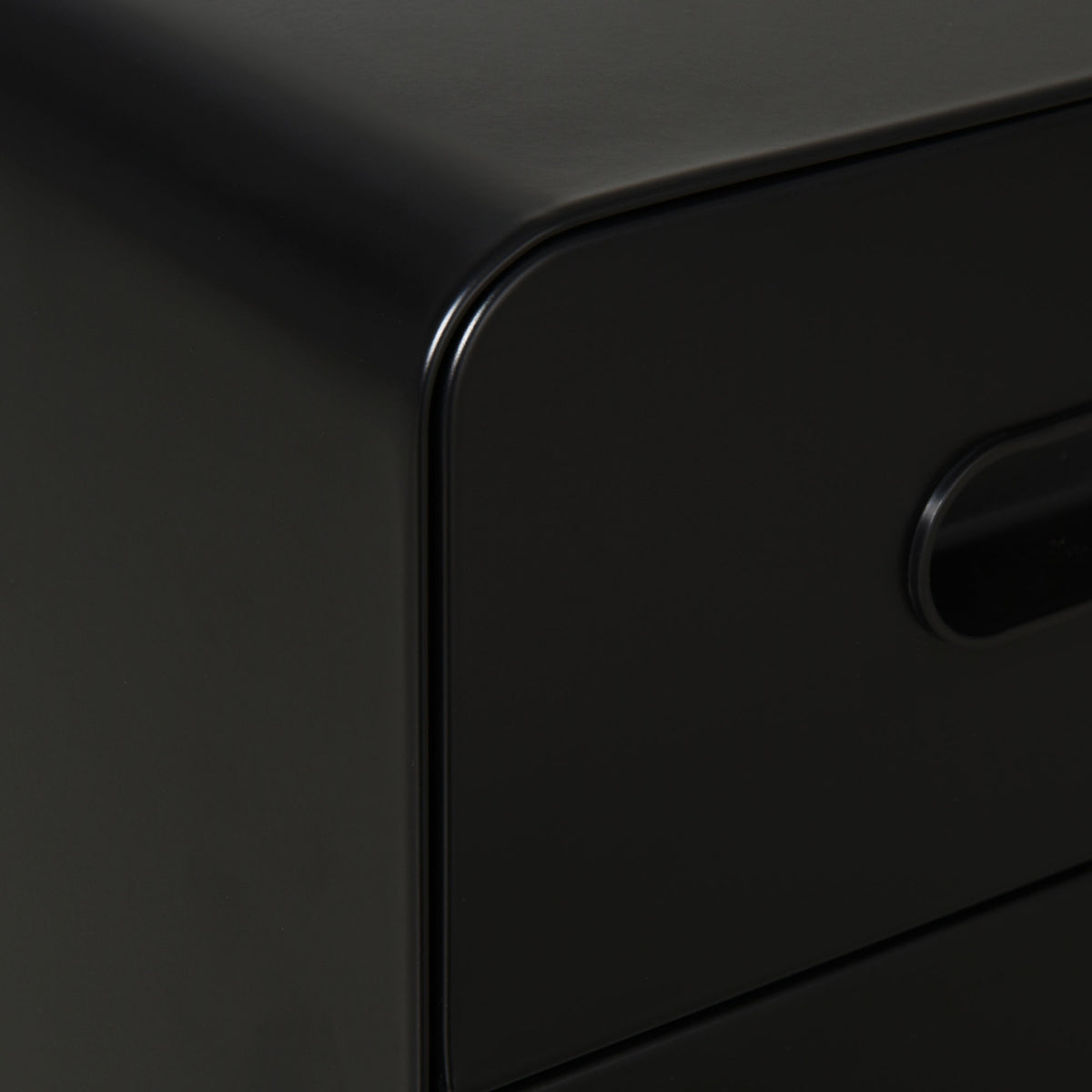 Vinsetto Rollcontainer, mobiler Aktenschrank mit 3 Schubladen, abschließbarer Büroschrank mit Hängeregistratur, Aufbewahrung, Stahl, 39 x 48 x 59 cm Schwarz