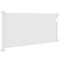 PawHut Treppenschutzgitter Ausziehbar 0-136cm 87 cm Hoch Türschutzgitter für Haustiere 142 x 10 x 87 cm Weiß