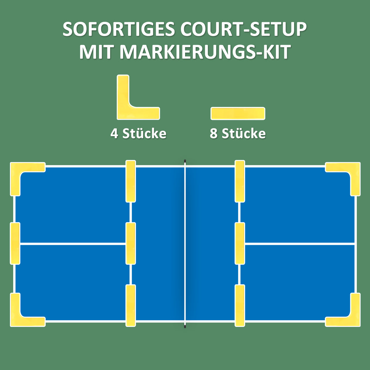 SPORTNOW Pickleball-Set mit Netz, Ständer, Bällen, Stahl, Kunststoff, Rot