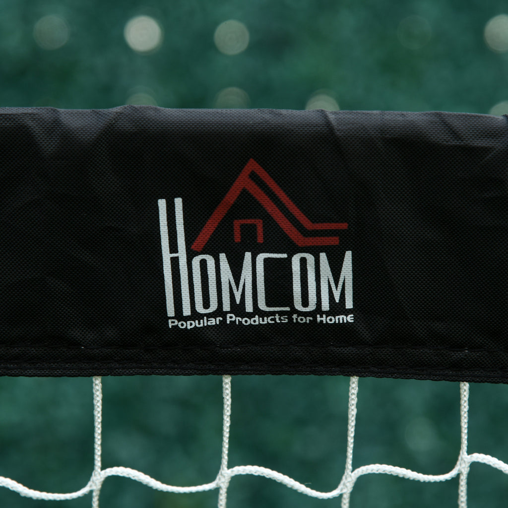 HOMCOM Fußballtor 2er Set faltbar 183 x 90 x 90 cm Fussballtor mit Tragetasche wetterfest Outdoor Fußball Tore für Erwachsene Fußballtore für Garten Training Freizeit Schwarz