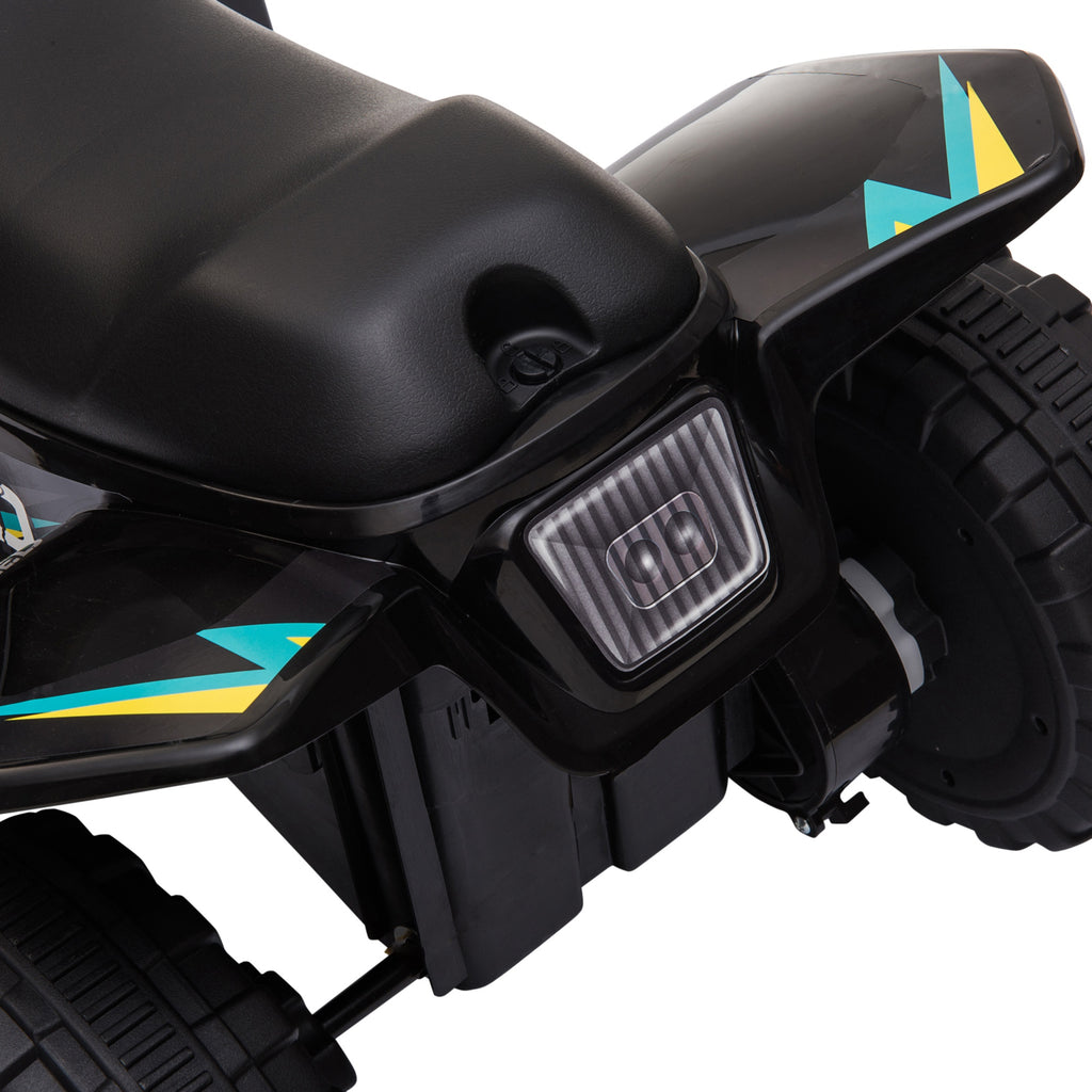 HOMCOM Quad elektrisches Fahrzeug für Kinder 18-36 Monate 6V Batteriebetrieb mit Vorwärts- und Rückwärtsgang 72 x 40 x 45,5 cm schwarz
