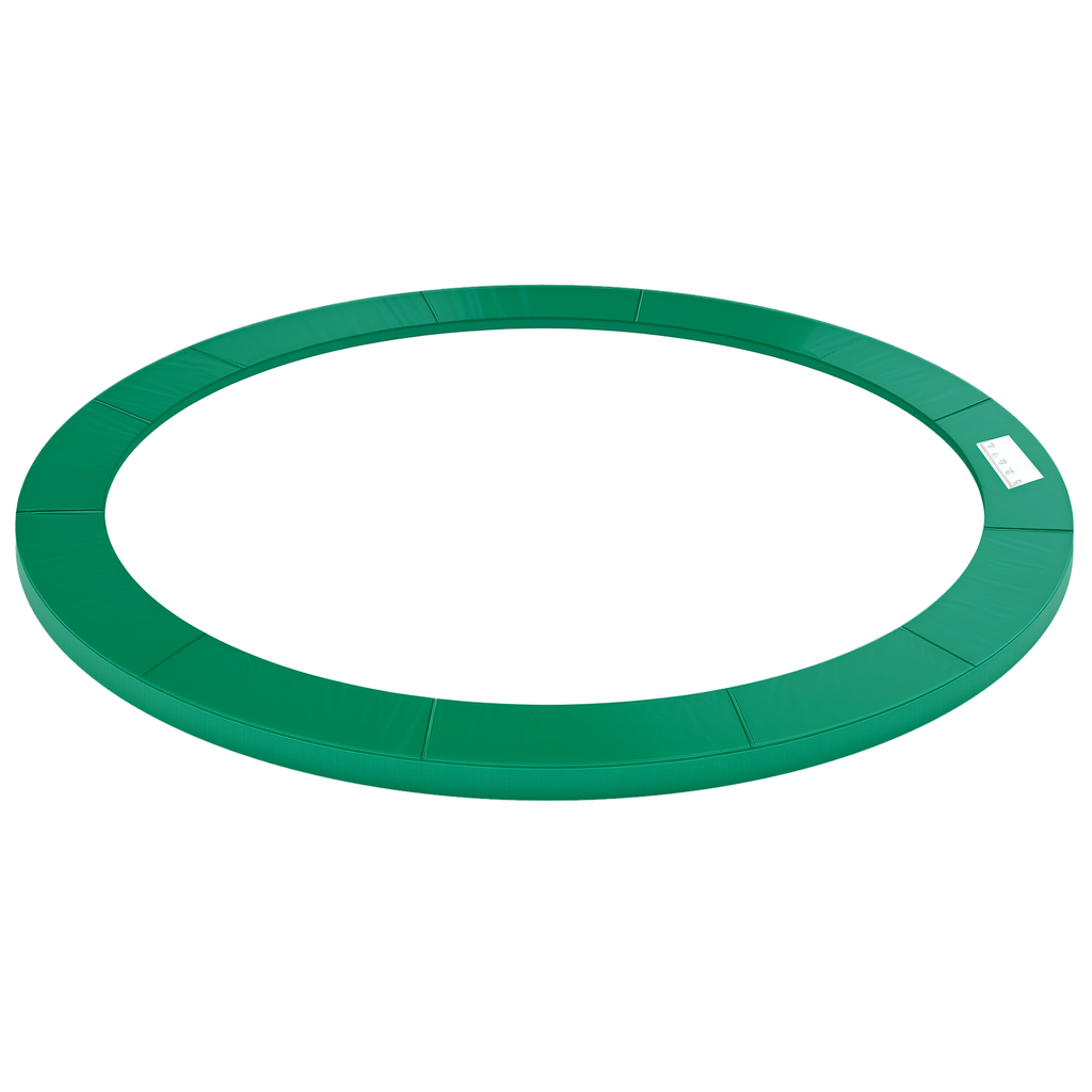 HOMCOM Trampolin Randabdeckung Ø366cm cm breit, Reißfest UV-resistent Federabdeckung, Wasserabweisend, Trampolinzubehör Randschutz Sicherheitsnetz Ersatzteile für Gartentrampoline, Grün