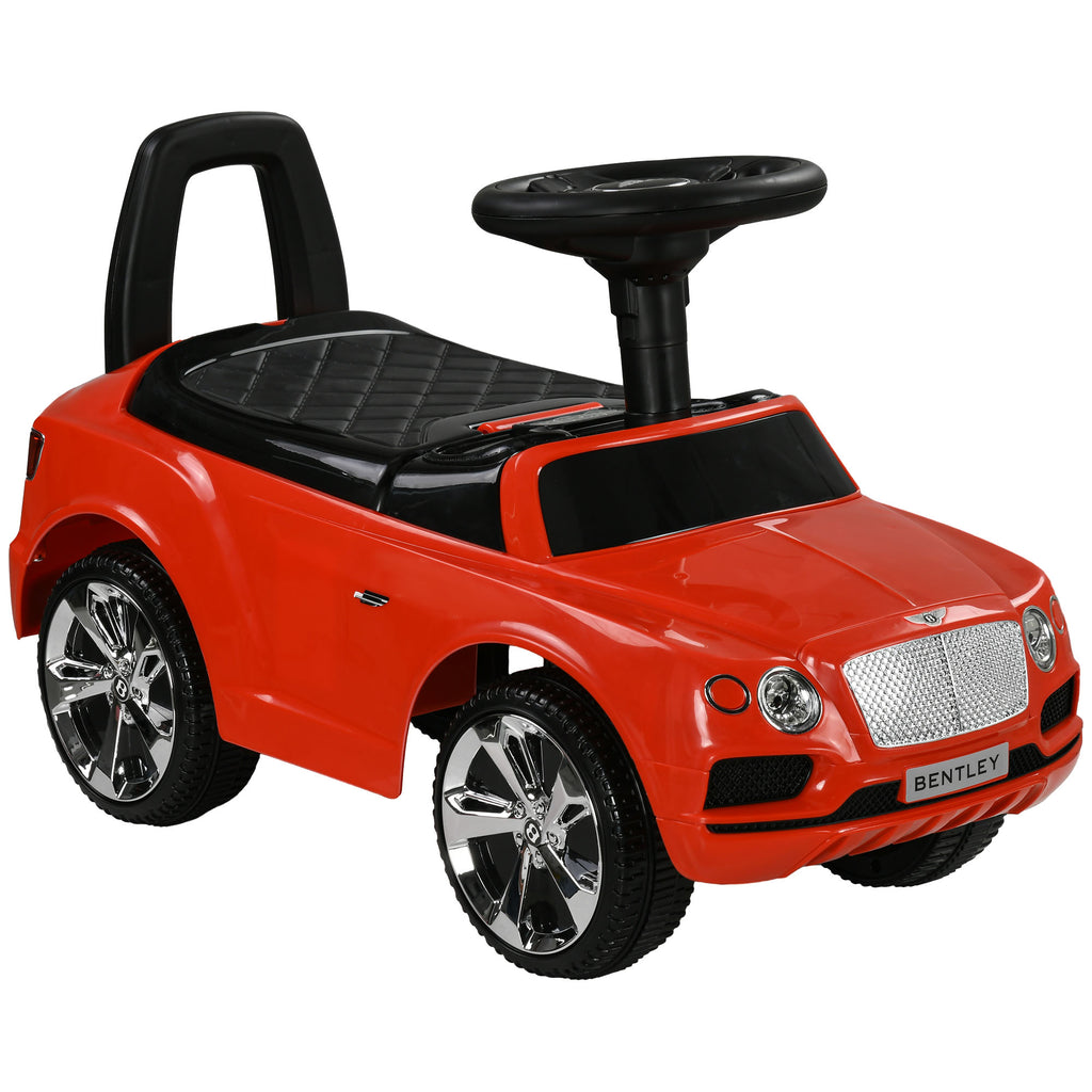AIYAPLAY Bentley Bentayga Rutschauto, Rutscherfahrzeug mit Hupe Musik Kippschutz für Kinder ab 18 Monaten Rot