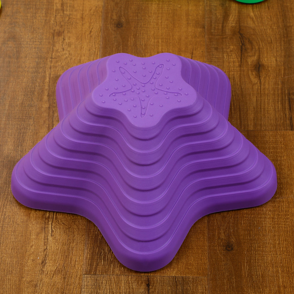 ZONEKIZ Trittsteine-Set für Kinder ab 3 Jahren, 11 Steine, rutschfest, bis 80 kg, Seestern-Design