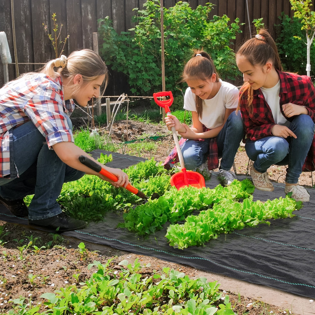 Outsunny Unkrautfolie Unkrautvlies gegen Unkraut 100 x 2 m reißfestes Polypropylen Schwarz