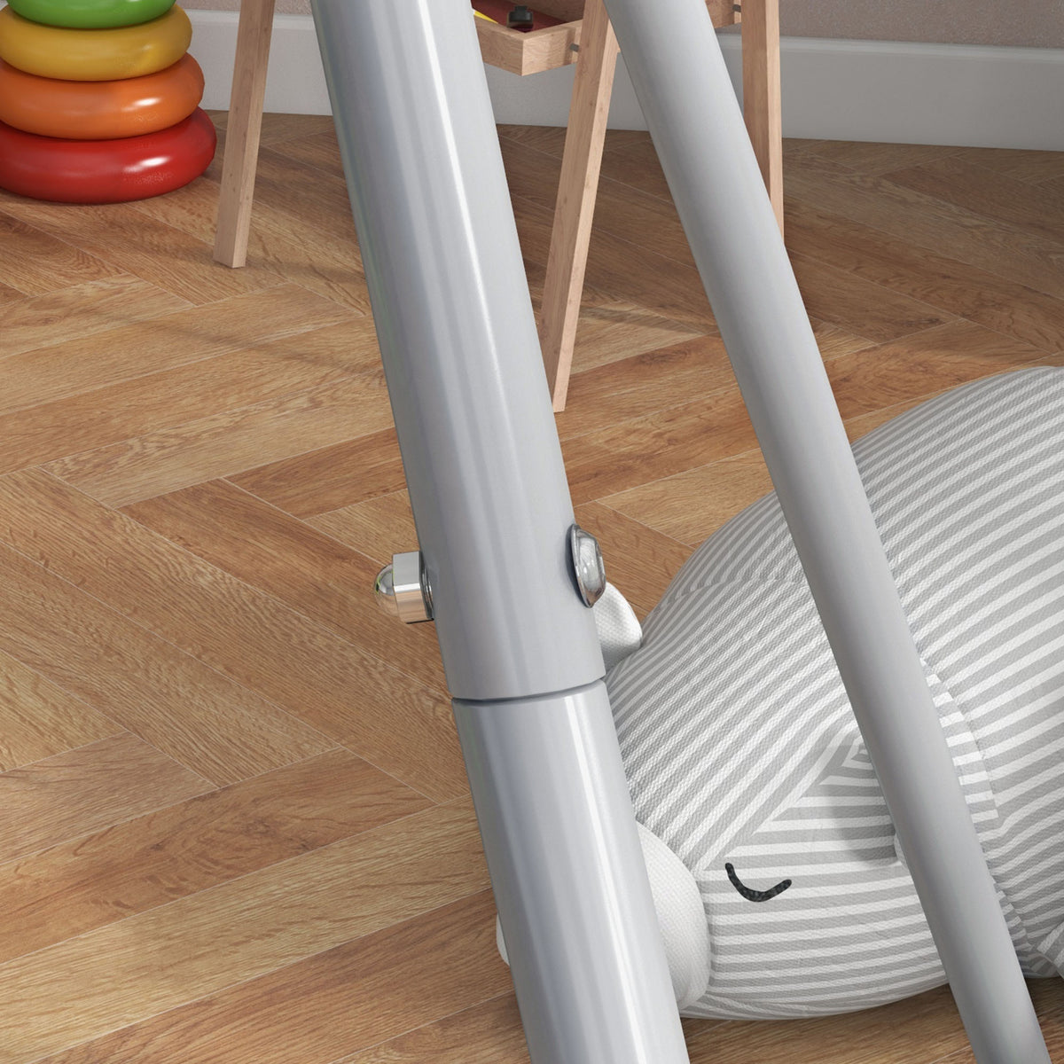 Outsunny Schaukel, 2-in-1 Schaukel für Babys mit 5-Punkt-Sicherheitsgurt, für den Innen- und Außenbereich, grün