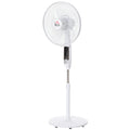 HOMCOM Standventilator, 3 Geschwindigkeiten, 3 Modi, Timer, Fernbedienung, 45 x 42 x 118-138 cm, Weiß
