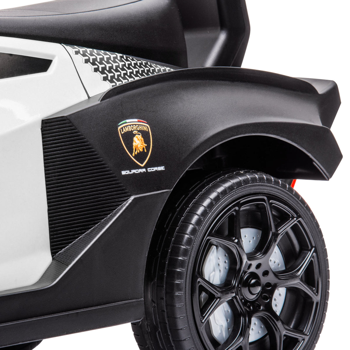 AIYAPLAY Rutscher Lamborghini-lizenziert, Rutscherauto mit Soundeffekten, Kippschutz, 67 cm x 28 x 38 cm