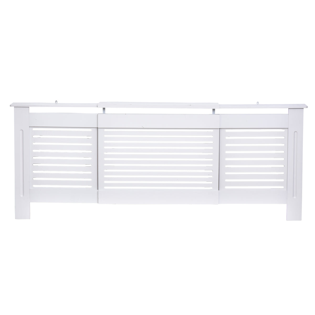 HOMCOM Heizkörperverkleidung Heizkörperabdeckung, Größenverstellbar, 208,5 cm x 20,5 cm x 82,5 cm, Weiß