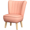 AIYAPLAY Kindersessel, Samtoptik, für 3-7 Jahre, bis 45 kg, Holzgestell, 44x45x56,5cm, Pink