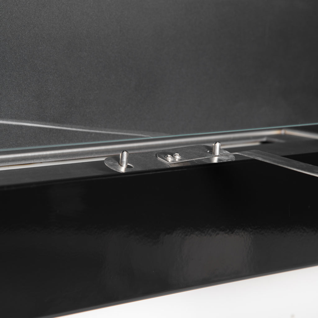 HOMCOM Bioethanol-Wandkamin zum Einbau, Brenner 2,8 L, ca. 3,5 Std. Brenndauer, Maße 102L x 16B x 43H cm, Fläche 25-30 m², Metall
