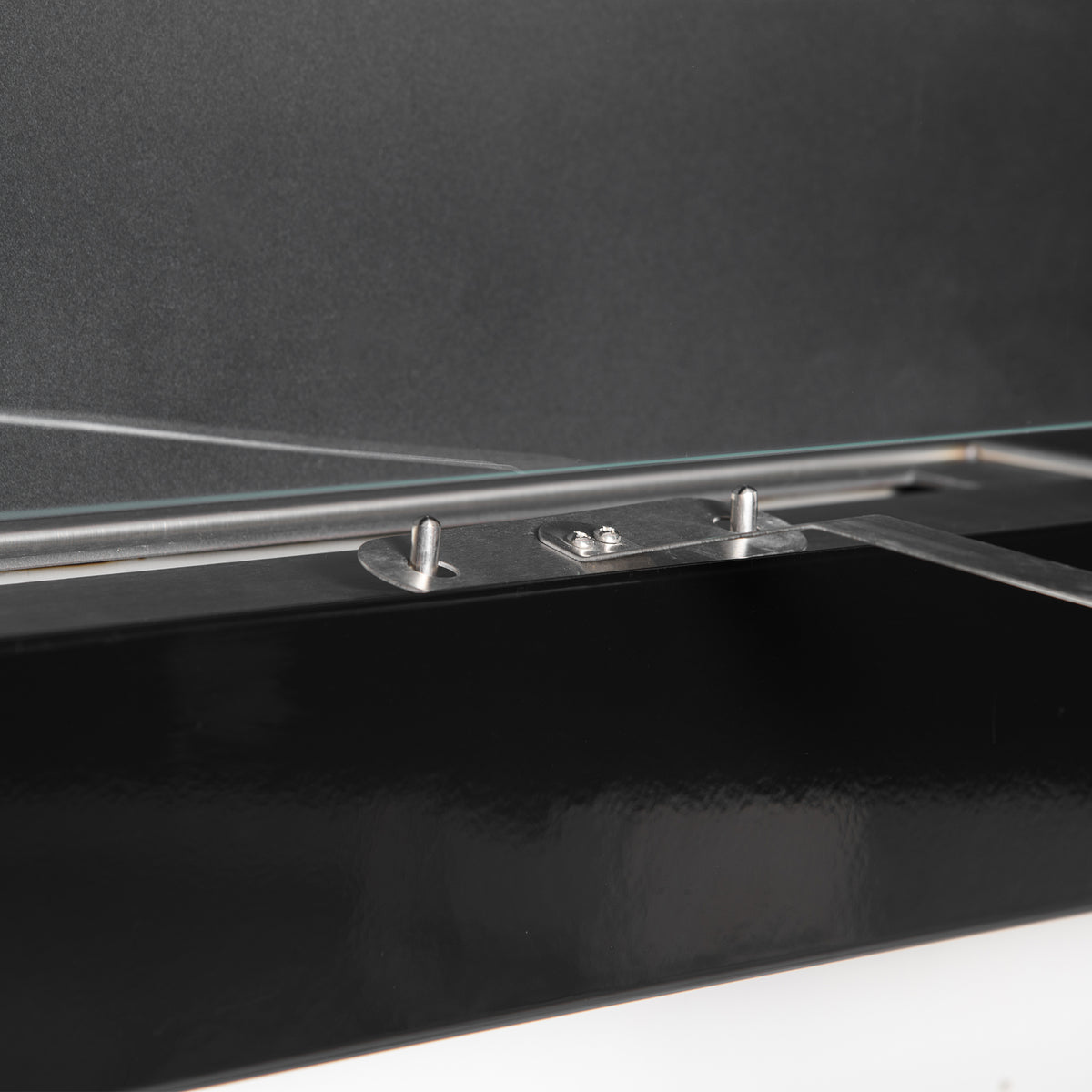 HOMCOM Bioethanol-Wandkamin zum Einbau, Brenner 2,8 L, ca. 3,5 Std. Brenndauer, Maße 102L x 16B x 43H cm, Fläche 25-30 m², Metall