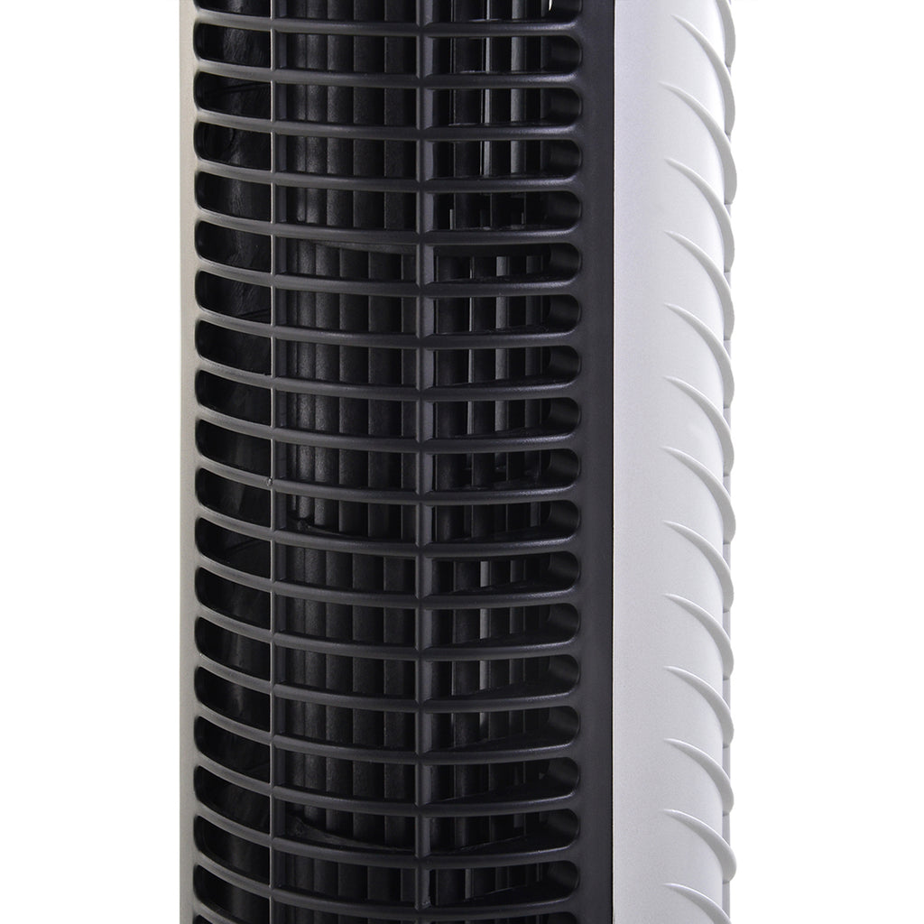HOMCOM Leiser Säulenturmventilator 40W Timer 3 Geschwindigkeiten 3 Modi Fernbedienung Touch-Panel Oszillierender Turmventilator