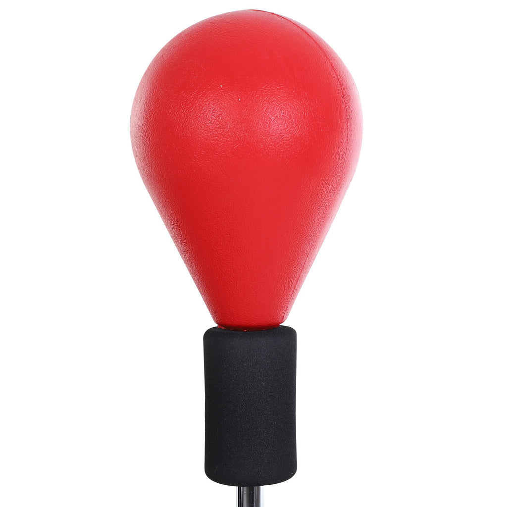 HOMCOM Punchingball-Set, Box-Trainingsset, 136-154 cm höhenverstellbar, mit 1 Paar Handschuhe, Geeignet für Profis und Anfänger