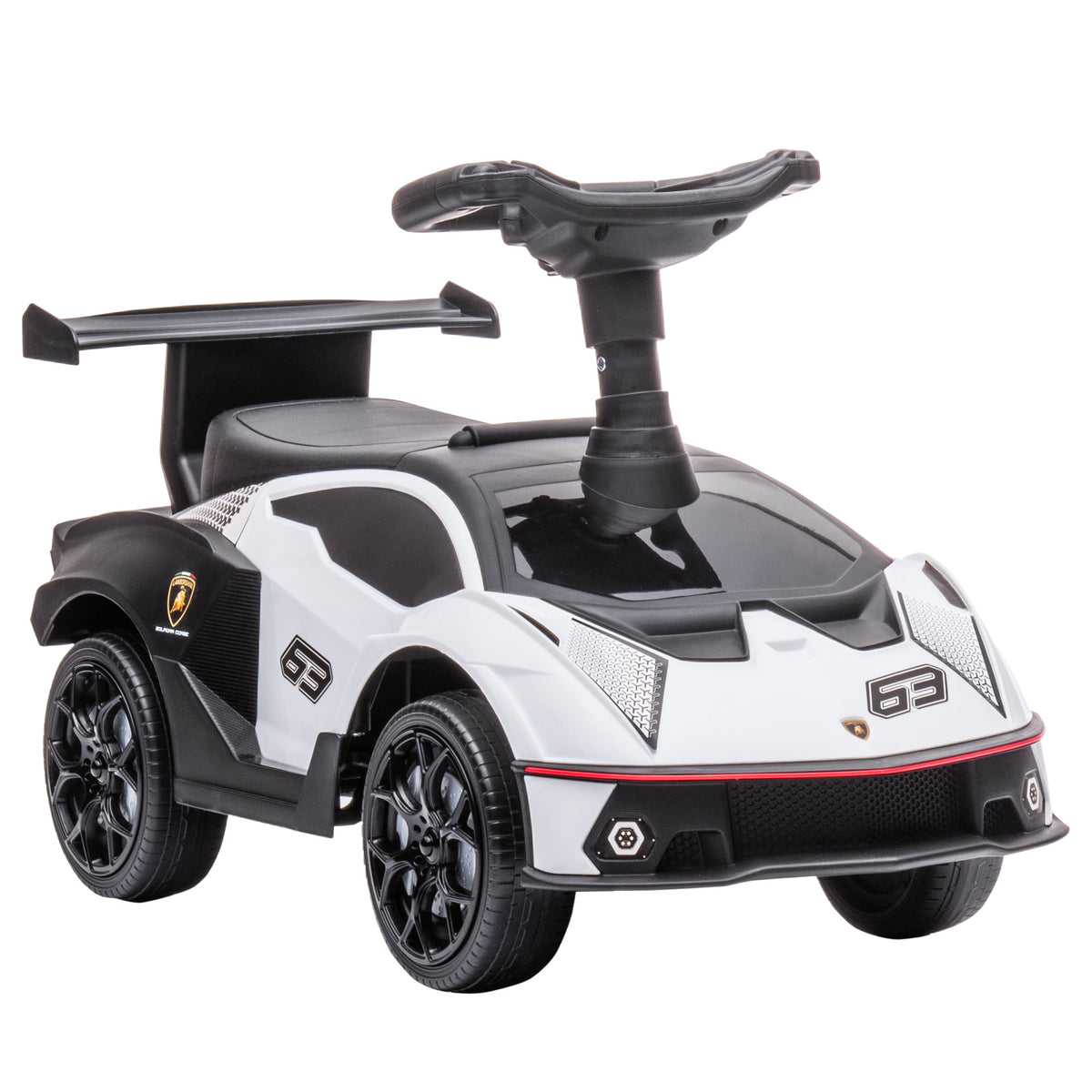 AIYAPLAY Rutscher Lamborghini-lizenziert, Rutscherauto mit Soundeffekten, Kippschutz, 67 cm x 28 x 38 cm