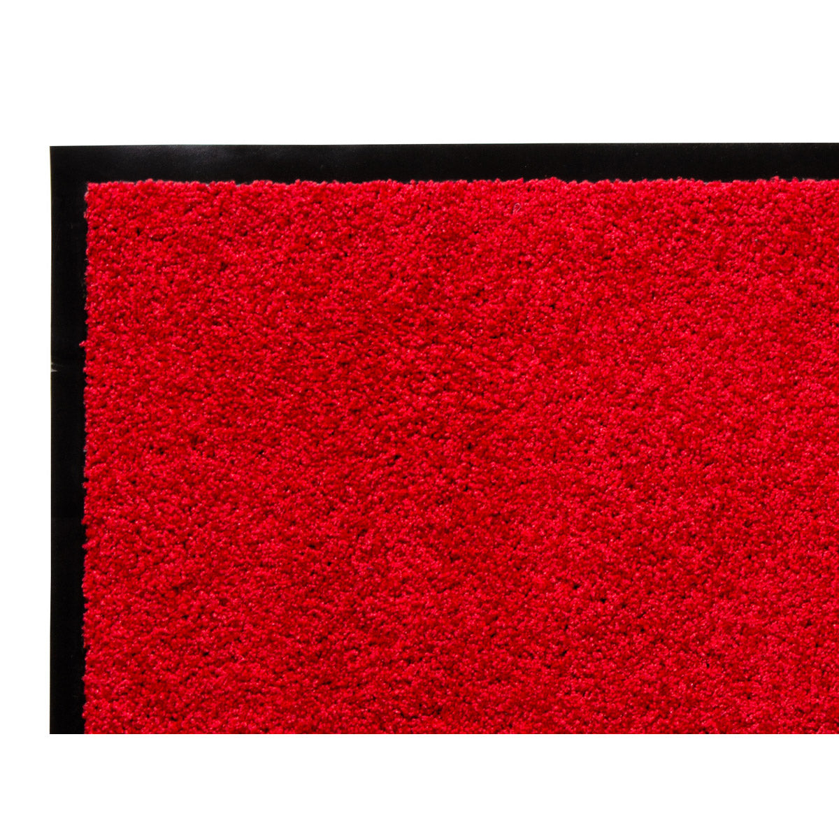 Homcom Fußmatte waschbar Gummiumrandung Rot 150 x 90 x 0,5 cm