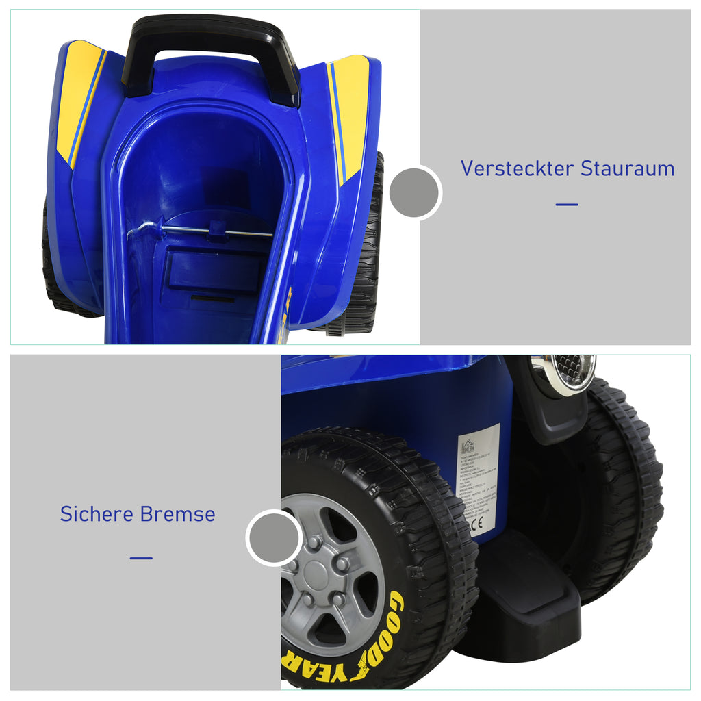 HOMCOM Rutscher Kinder Rutscherauto Kinderauto Kinderfahrzeug Licht Hupe Kunststoff Stahl Rot 60 x 31 x 42 cm