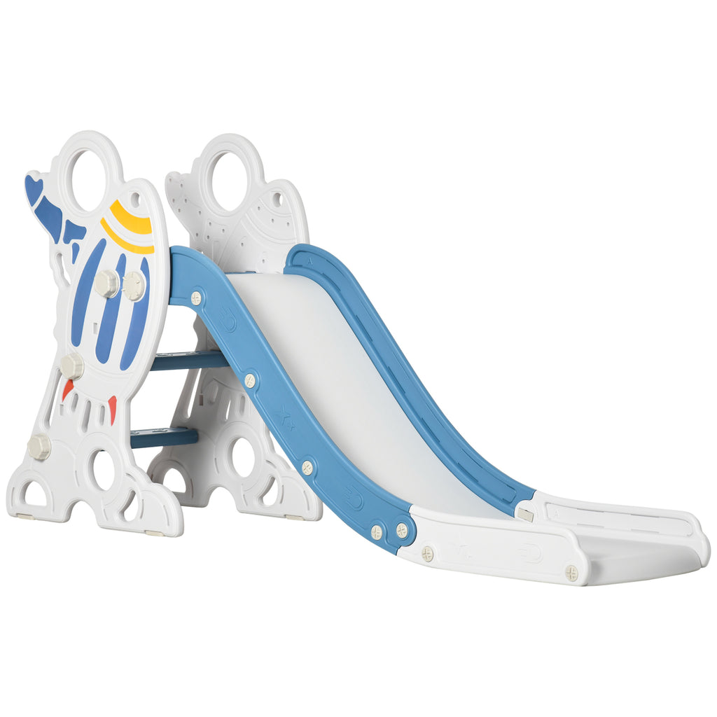 AIYAPLAY Kinderrutsche Innenrutsche für Kinder, 18 bis 36 Monate, bis 30 kg, 157L x 46,5B x 80H cm, Blau