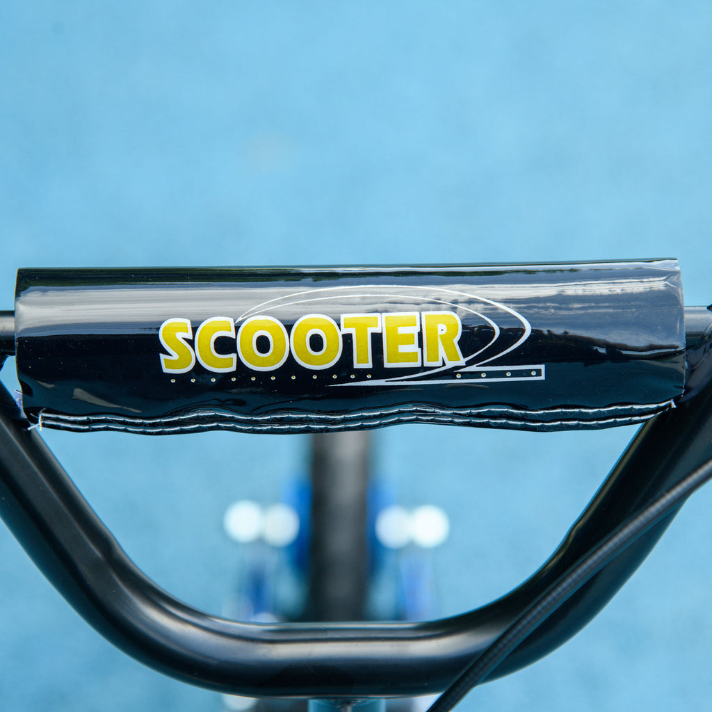 AIYAPLAY Kinderroller Scooter mit großen Rädern, höhenverstellbar, hintere Bremse, Ständer, blau