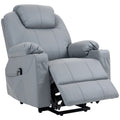 HOMCOM Massagesessel Aufstehhilfe Seniorensessel, 8 Massagemodi, neigbare Rückenlehne, 88c m x 99 cm x 106 cm,Grau