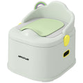 AIYAPLAY Kinder-Töpfchen, 3-in-1, abnehmbarer Aufsatz, Kunstleder-Sitzpolster, max. 50 kg, Grau