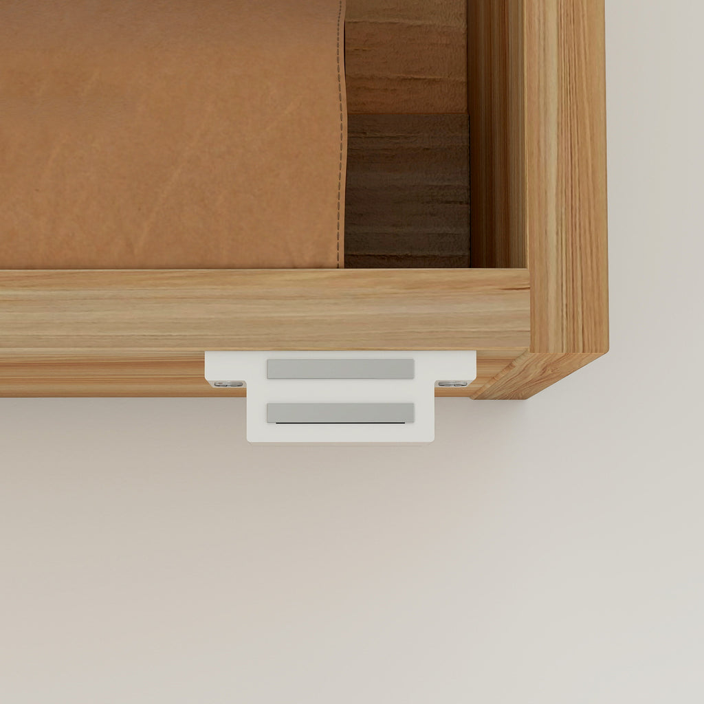 HOMCOM Wandspiegelschrank Badezimmer mit ovalem Spiegel 45 x 90 cm modern rahmenlos Naturholz