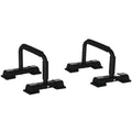 HOMCOM Dip Barren 2er Set Dip Station bis 120 kg belastbar Dip Stange Fitnessgeräte für Zuhause Parallettes Calisthenics Equipment für Krafttraining