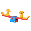 HOMCOM Kinder Gartenwippe Wippe mit Hirschform Kinderwippe Karussellwippe für 1-4 Jahre Kinder Kunststoff mehrfarbig 150 x 32 x 60 cm