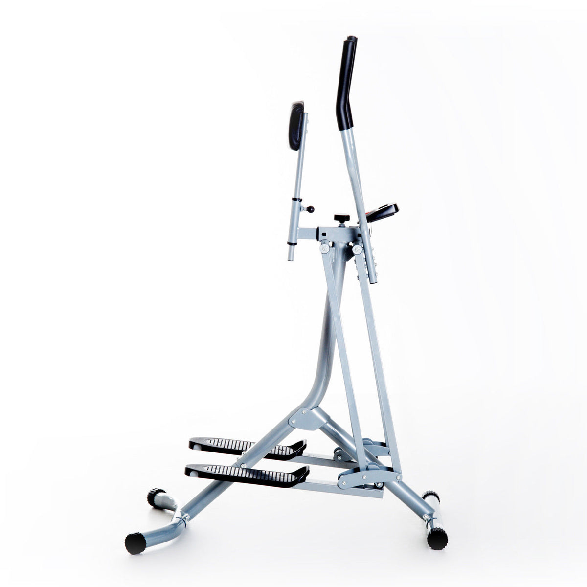 HOMCOM Crosstrainer, Heimtrainer, LCD-Display, einstellbares Brustpolster, Stahl, Silber, 96 x 60 x 152cm