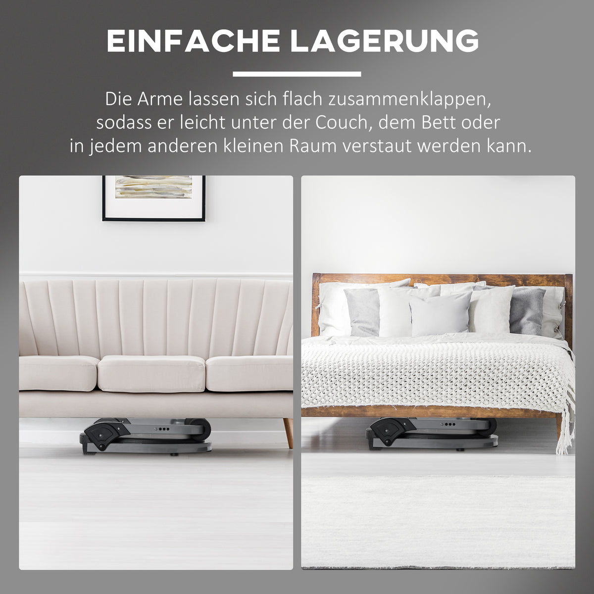 HOMCOM Bauchtrainer, multifunktional, 3 Widerstände, klappbar, leicht gebaut, Stahlrahmen, schwarz, 55 x 42 x 11-32cm