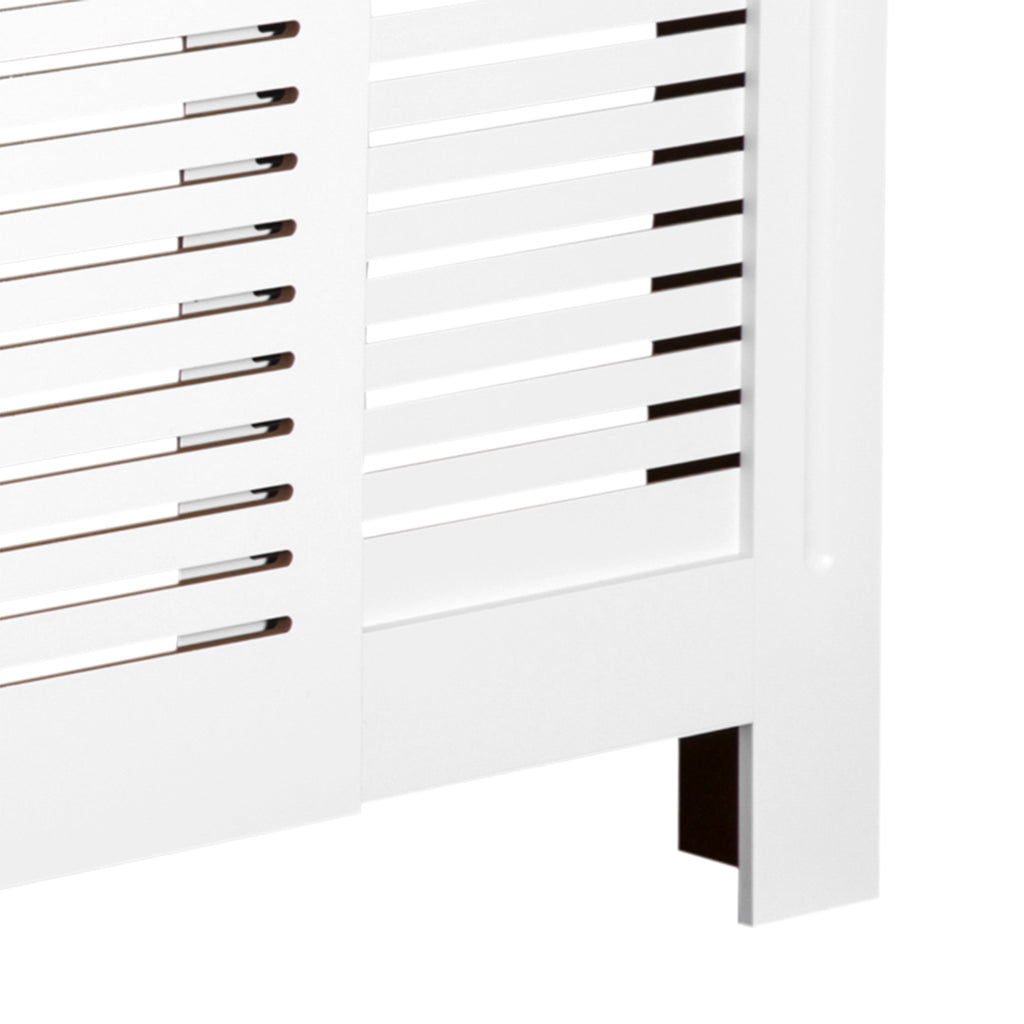 HOMCOM Heizkörperverkleidung Heizkörperabdeckung, Größenverstellbar, 208,5 cm x 20,5 cm x 82,5 cm, Weiß