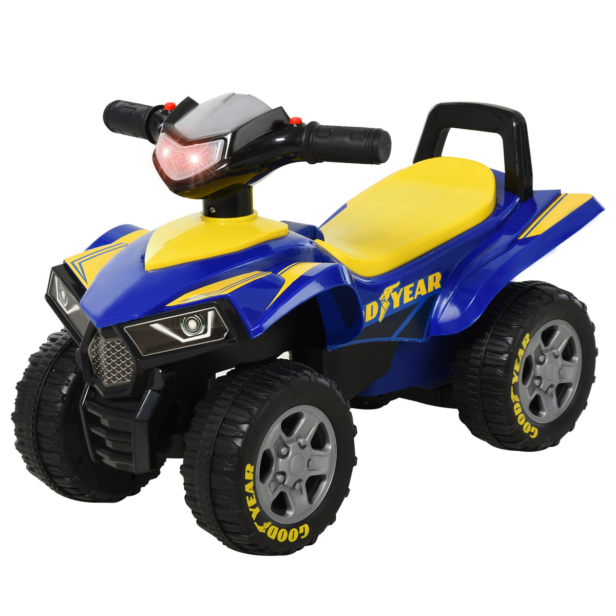 HOMCOM Rutscher Kinder Rutscherauto Kinderauto Kinderfahrzeug Licht Hupe Kunststoff Stahl Rot 60 x 31 x 42 cm
