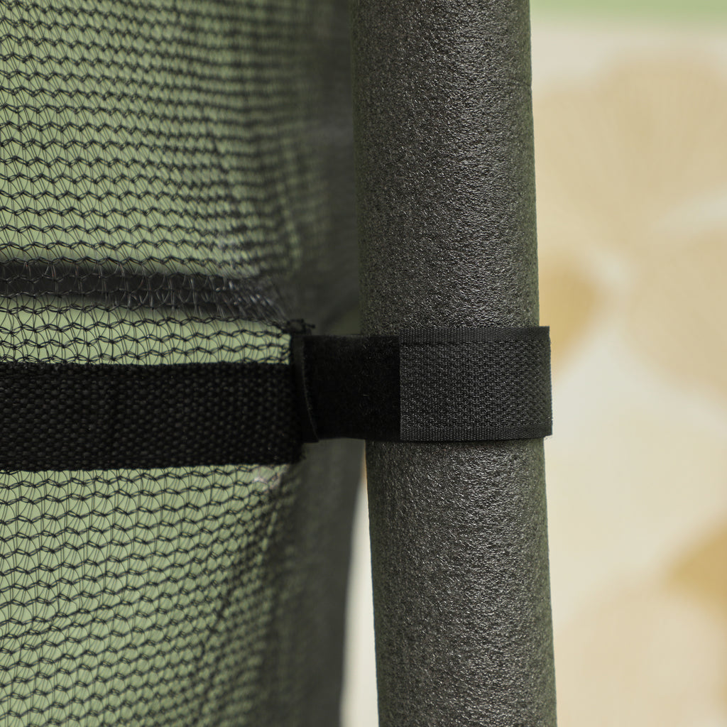 HOMCOM Trampolin für Kinder, Ø163 cm, mit Sicherheitsnetz, In- und Outdoor, Belastung bis 50 kg, Stahl, Kunststoff, Schwarz
