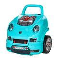 HOMCOM LKW Mechaniker 2 in 1 Kinder Bastelset Mechaniker Nachahmungsspiel zahlreiche Zubehörteile insgesamt 61 Teile Blau