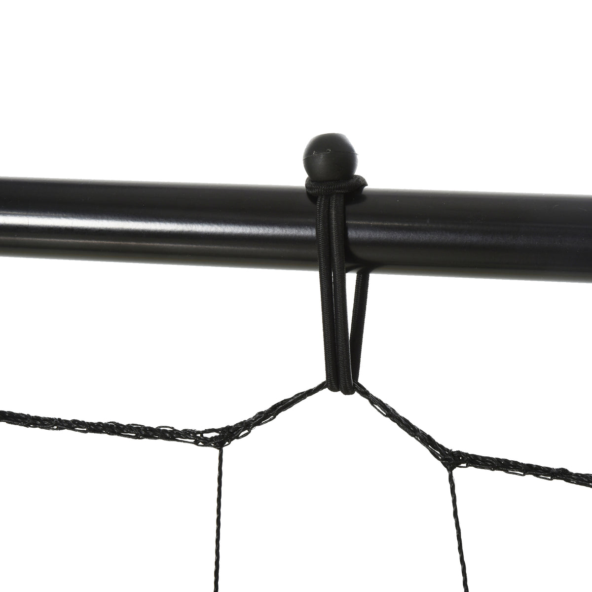 HOMCOM Kickback Fußball Rebounder Tor Rückprallwand Netz für Fußball, Basketball und Baseball, Stahl+PE, Gelb+Schwarz, 184 x 63 x 123 cm