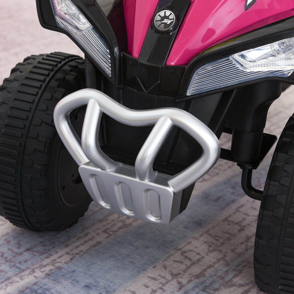 HOMCOM Kinder Rutschauto Tretauto mit Füßen rutschen Kinderauto Kinderfahrzeug für 18-36 Monate Licht Musik Kunststoff Stahl Rosa 67,5 x 38 x 44 cm