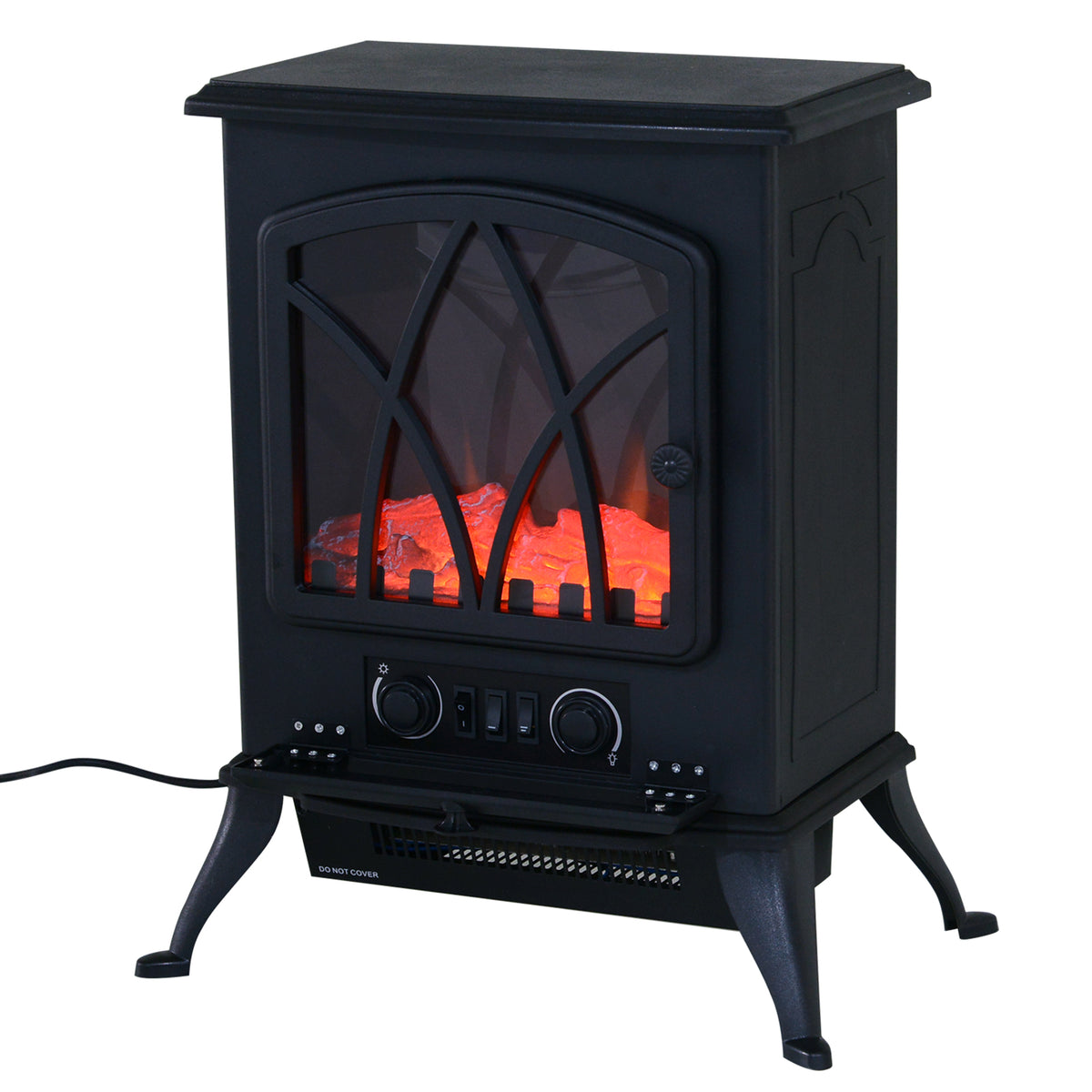 HOMCOM Elektrokamin Kamin Kaminofen Elektrischer Wandkamin (Modell6)