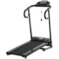 homcom Elektrisches Laufband, faltbar, mit LCD-Display, Geschwindigkeit 0,8-10km/h und 3 Programme, Leistung 500 W, 123 x 62 x 117 cm, Schwarz