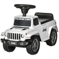 AIYAPLAY Porteur Laufwagen Kinder Jeep Lizenz 18-36 Monate Kofferraum - 63,5 x 29 x 42 cm weiß