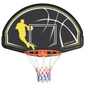 SPORTNOW Wand-Basketballkorb mit speziellem Korb Innen- und Außenbereich 70 x 110 x 90 cm Schwarz